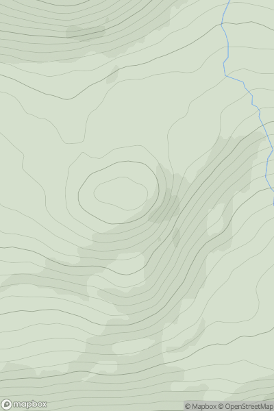 Thumbnail image for Meall Liath [Glen Lyon to Glen Dochart & Loch Tay] showing contour plot for surrounding peak